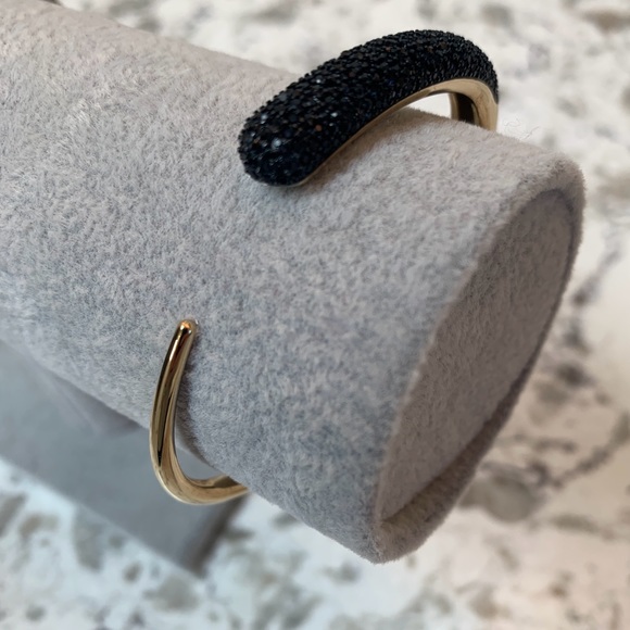 MICHAEL KORS Black Pavé Gold-Tone Cuff - Picture 3 of 5